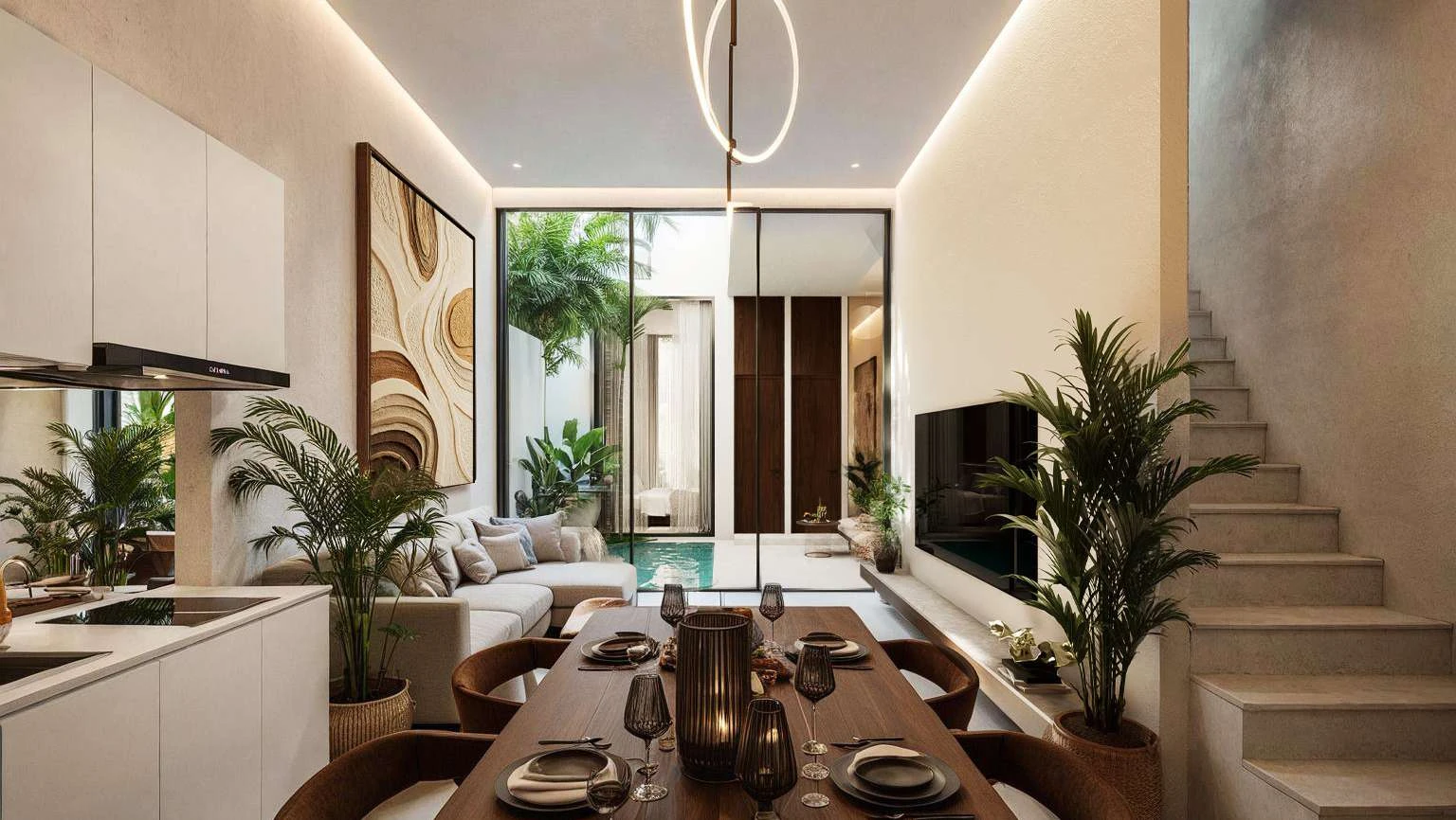 Aileen living and dining space