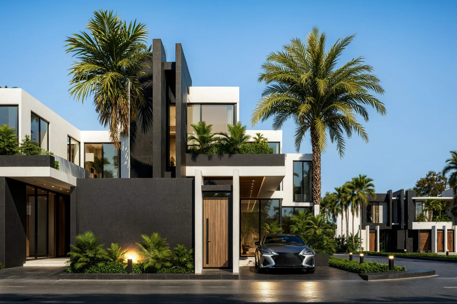 Architectural visualisation of a pool villa at Aileen Residence
